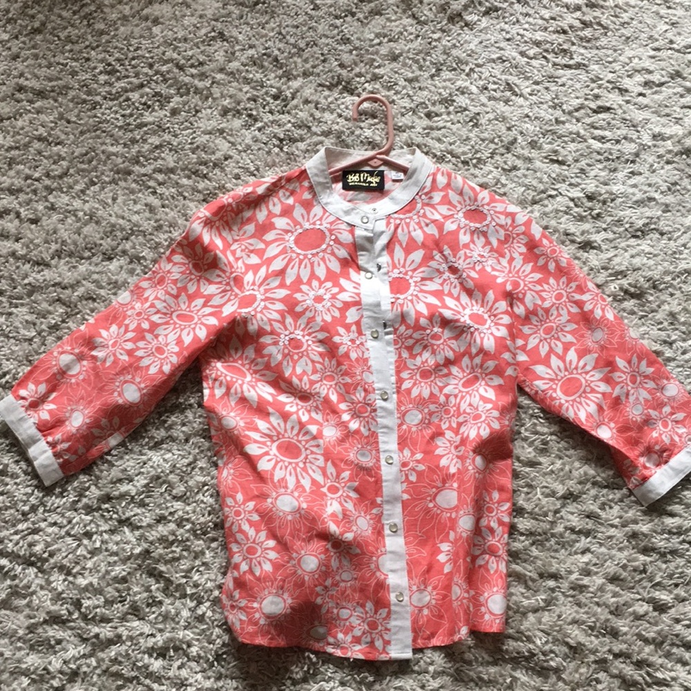 Bob Macke floral top